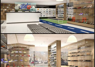 Arquitetura comercial loja de calçados