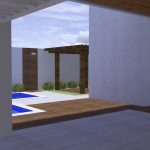 Perspectiva de Casa Moderna por Arquitetos - Área de Lazer